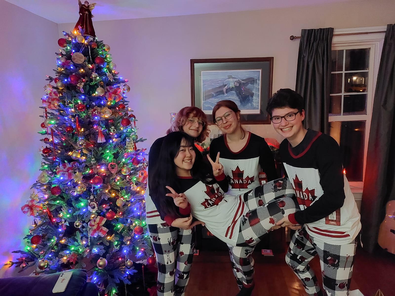 Group of international students smiling outdoors