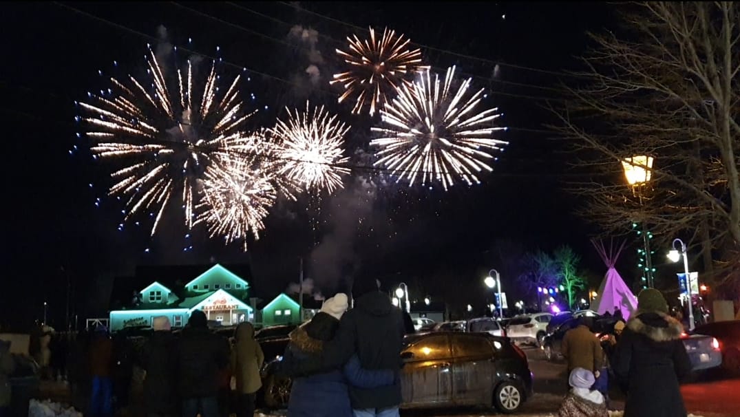 Students gathered for a celebration