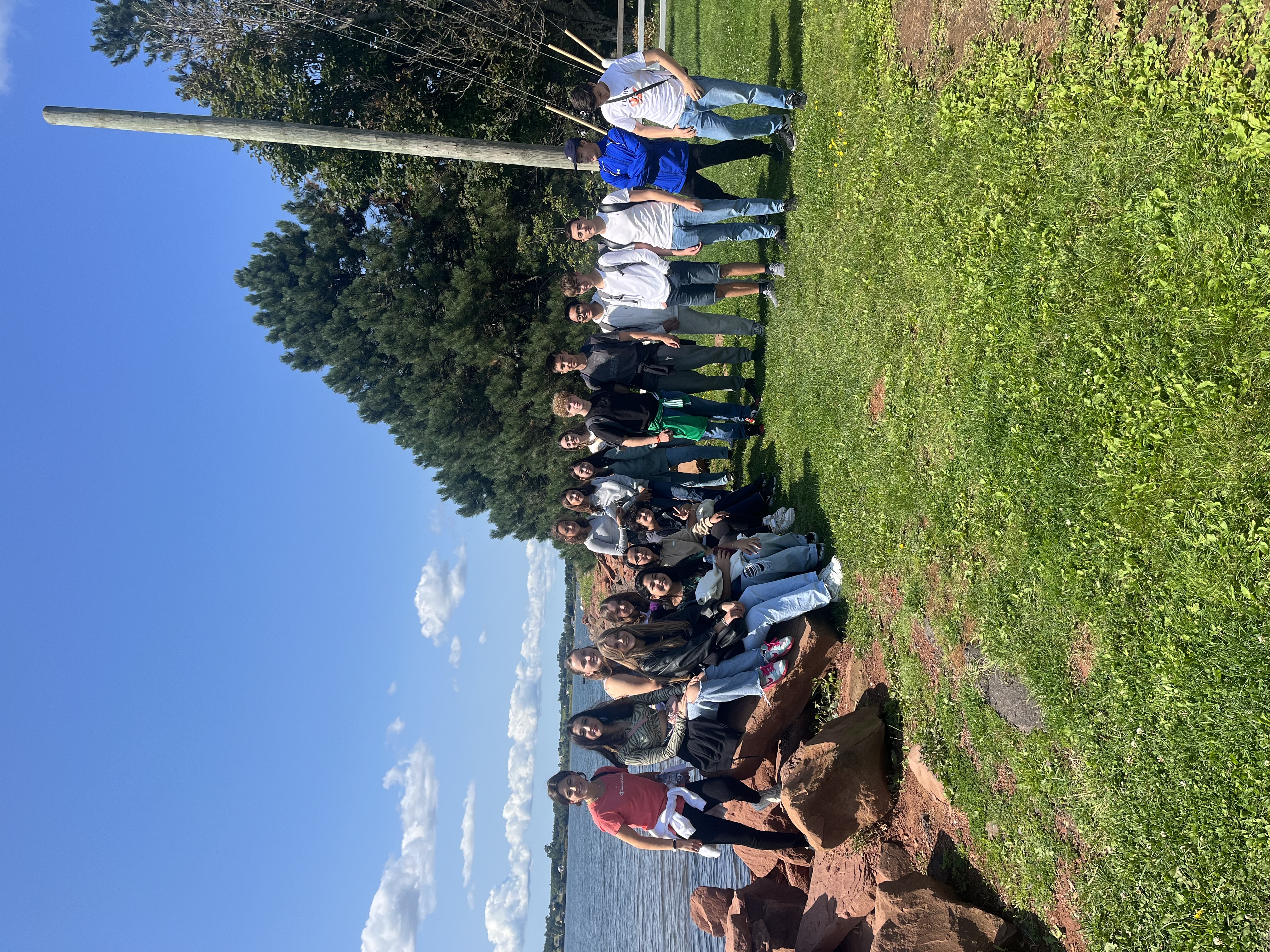 Students participating in a group activity