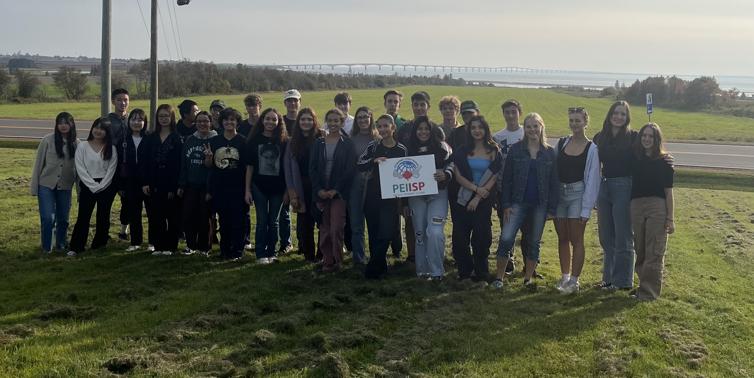 Candid moment of students laughing together